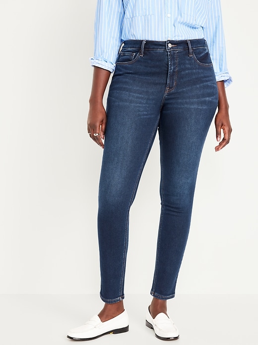 High-Waisted Built-In Warm Rockstar Super-Skinny Jeans for Women | Old Navy