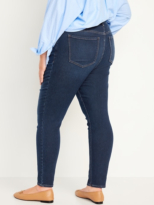 Image number 8 showing, High-Waisted Built-In Warm Rockstar Super-Skinny Jeans
