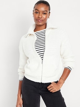 zip up sweater jacket womens