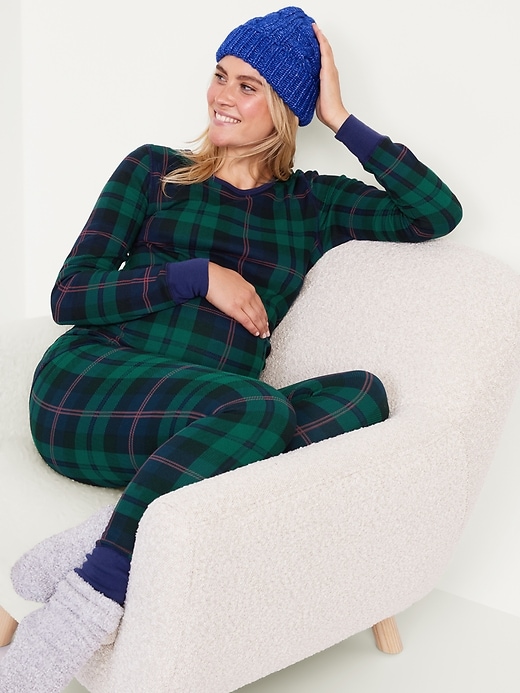 Image number 5 showing, Maternity Matching Jersey Pajama Top and Pants Set