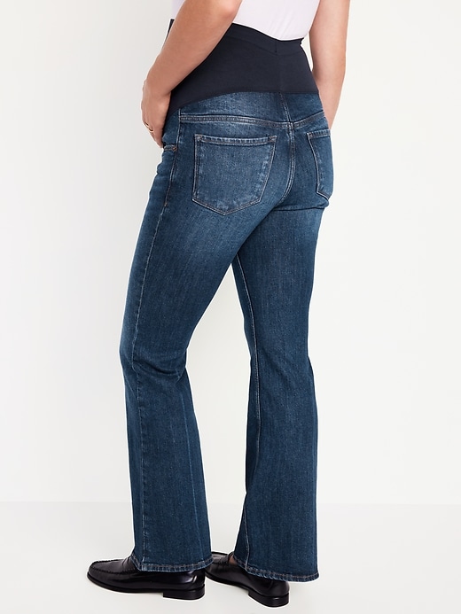 Image number 7 showing, Maternity Full-Panel Flare Jeans