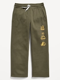 View large product image 4 of 4. Straight Fleece Graphic Sweatpants for Boys