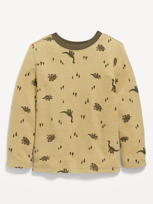 Unisex Printed Long-Sleeve Thermal-Knit T-Shirt for Toddler | Old Navy