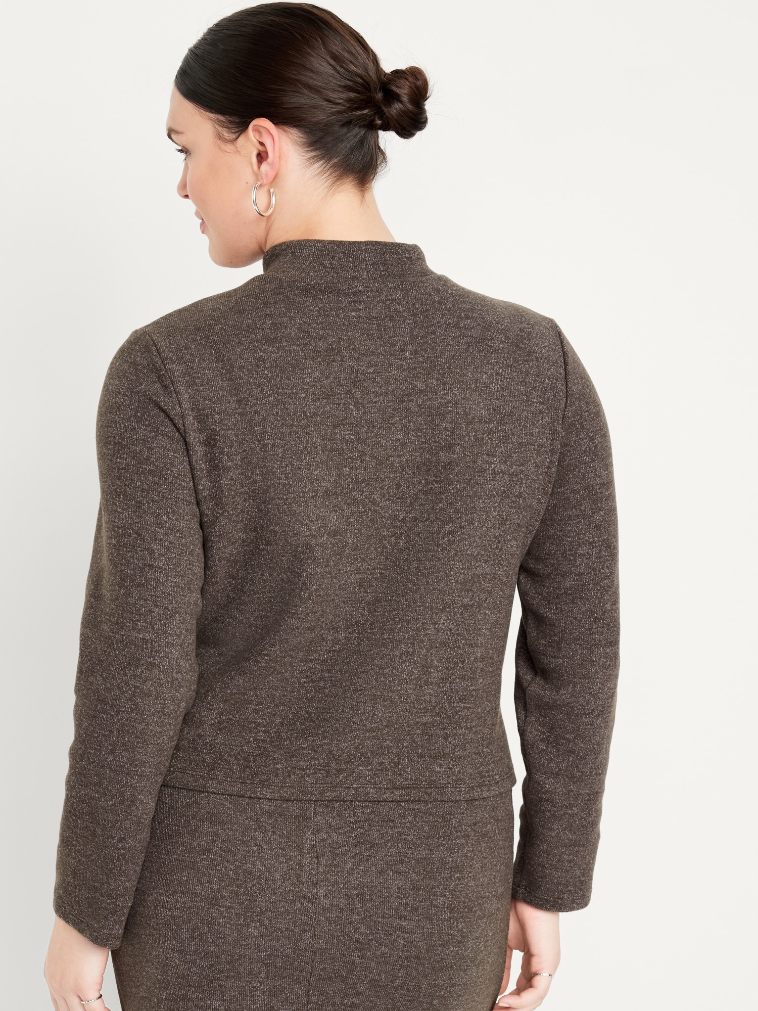 2015 Ribbed Mockneck Sweater, Authentic & Vintage