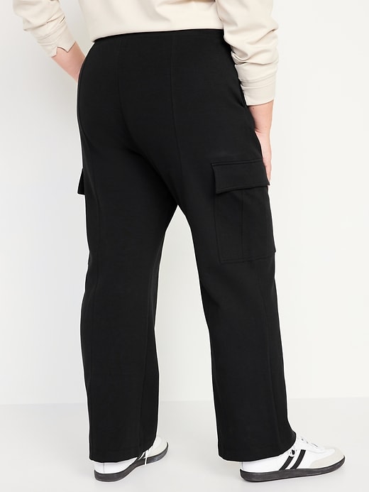 Image number 8 showing, High-Waisted Dynamic Fleece Cargo Trouser Pants