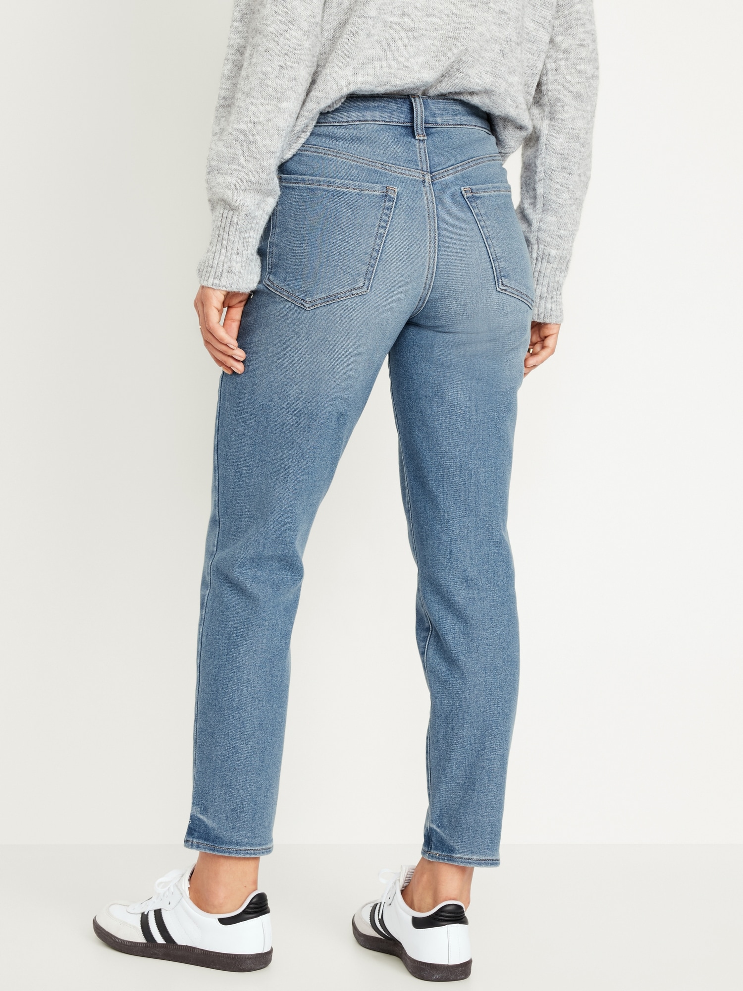 High-Waisted Built-In Warm OG Straight Ankle Jeans for Women | Old Navy