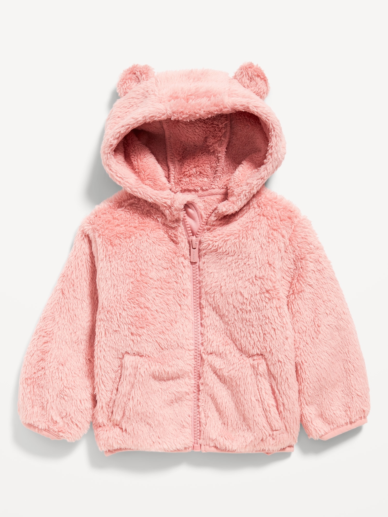Girls Teddy Bear Zipped Fleece Fluffy Winter Women's Coat Cute