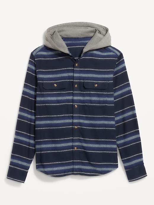 Image number 4 showing, Hooded Flannel Shirt