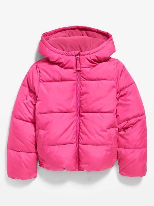 View large product image 1 of 2. Water-Resistant Hooded Puffer Jacket for Girls