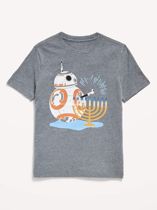 View large product image 1 of 2. Star Wars™ Gender-Neutral Hanukkah Graphic T-Shirt for Kids