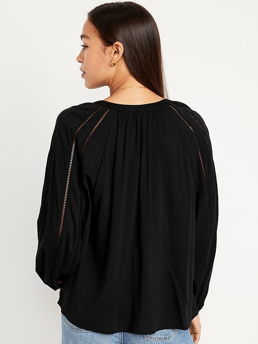 Image number 2 showing, Button-Down Boho Blouse