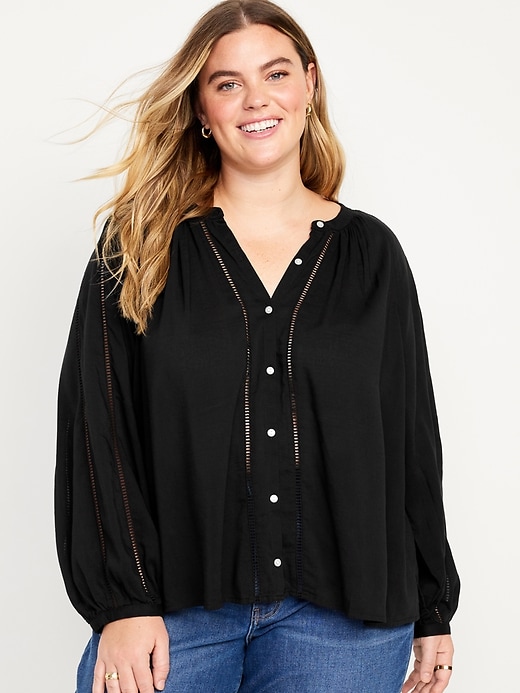 Image number 7 showing, Button-Down Boho Blouse
