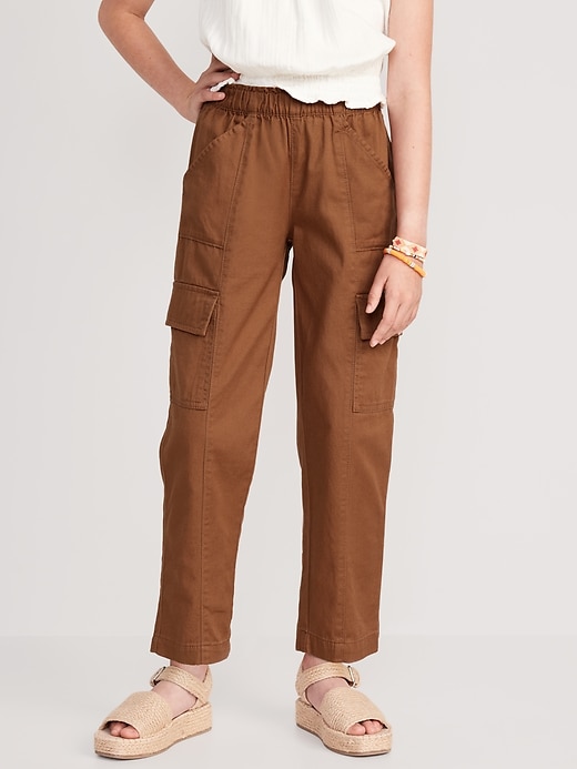 View large product image 1 of 10. Loose Twill Cargo Pants for Girls