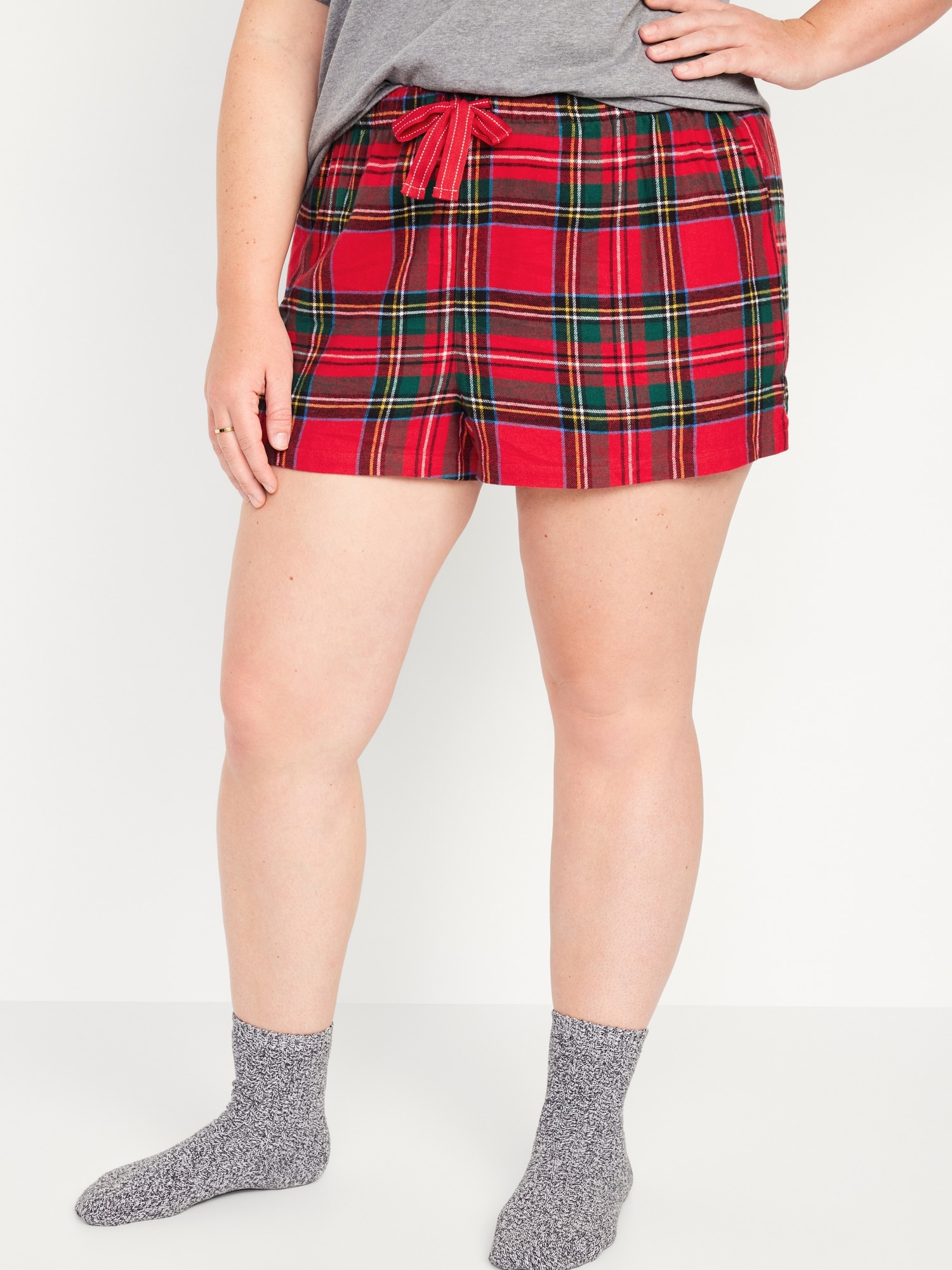 Matching Flannel Pajama Shorts for Women -- 2.5-inch inseam | Old Navy