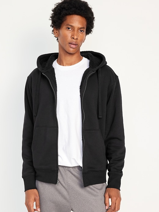 Sherpa lined hoodie sales old navy