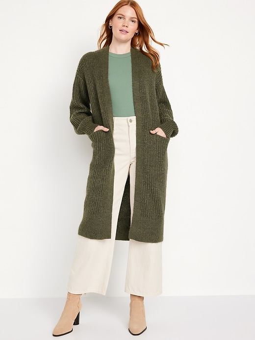 Image number 1 showing, Cozy Long-Line Cardigan Sweater