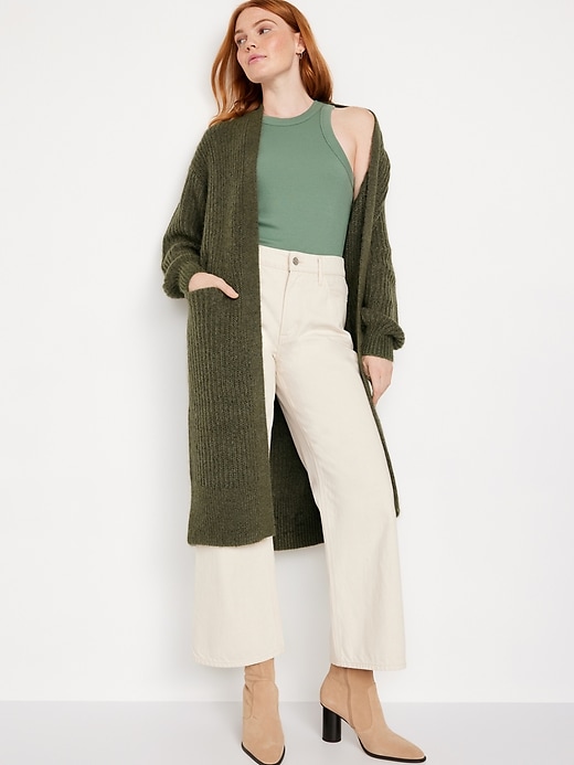 Image number 3 showing, Cozy Long-Line Cardigan Sweater