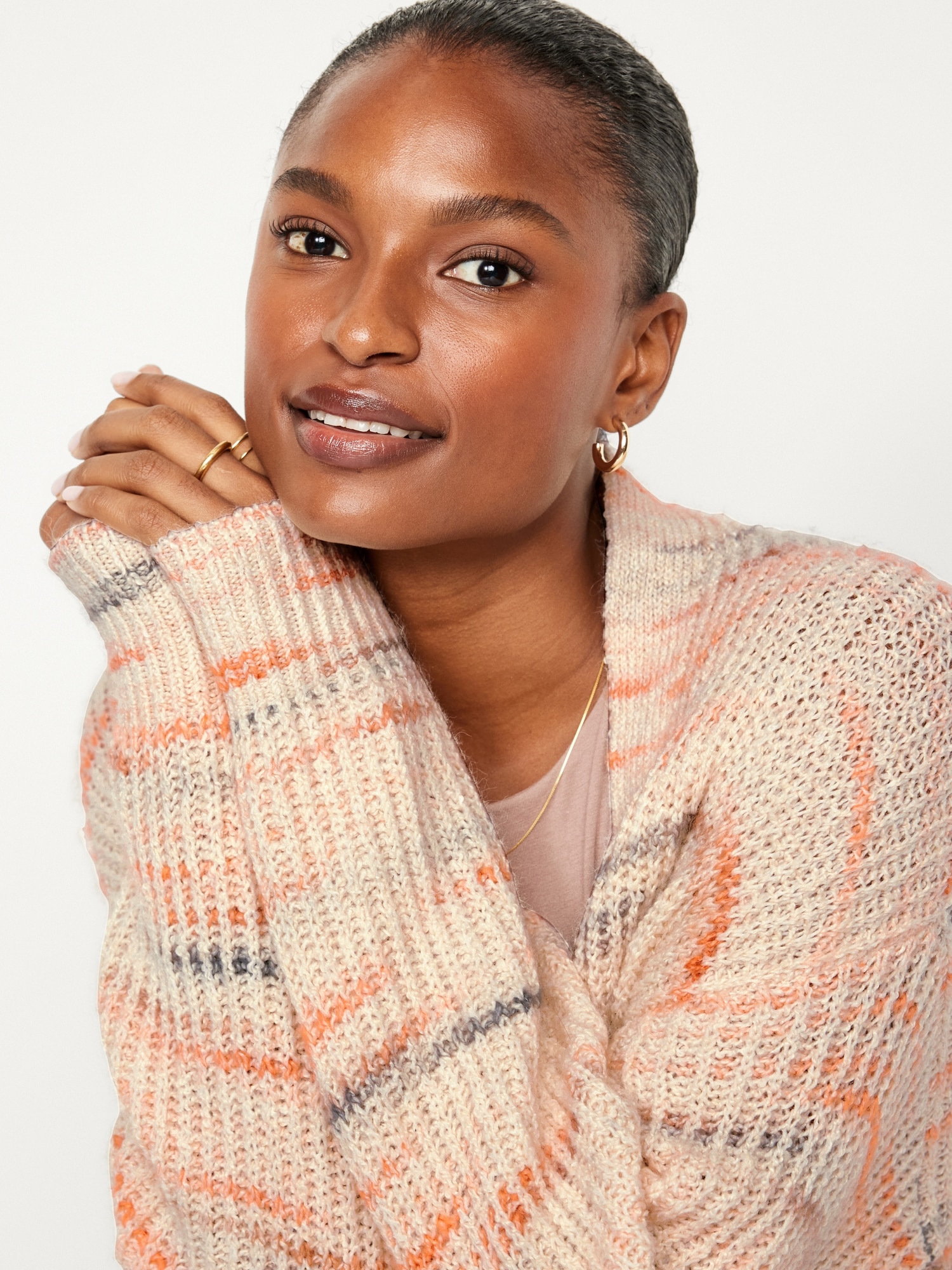 Cozy Long-Line Cardigan Sweater for Women | Old Navy