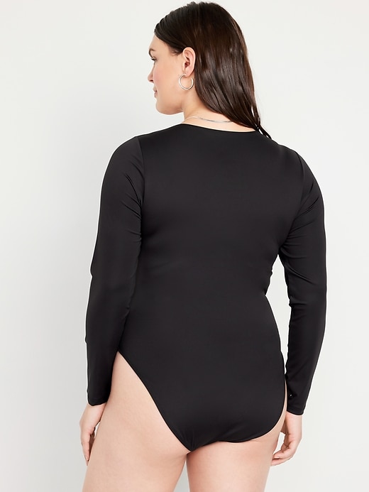 Image number 6 showing, Long-Sleeve Double-Layer Sculpting Bodysuit