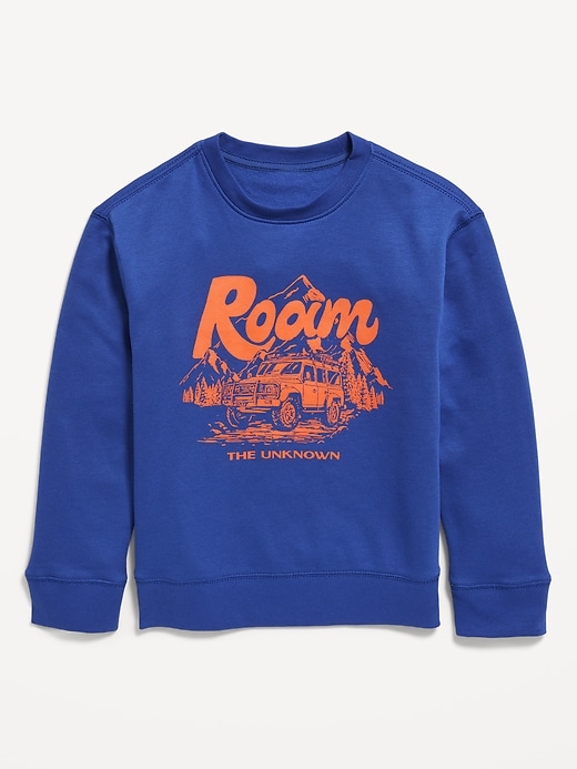 View large product image 1 of 2. Long-Sleeve Crew-Neck Sweatshirt for Boys