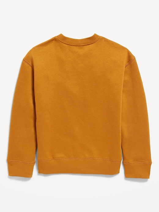 View large product image 2 of 2. Long-Sleeve Crew-Neck Sweatshirt for Boys