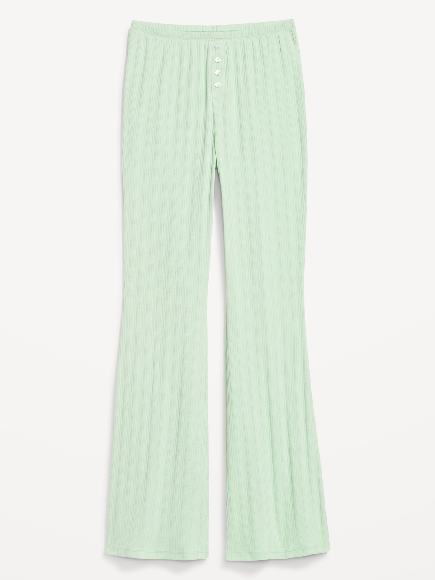 NWT Old Navy Lime Green Stripe Thermal Knit Pajama Pants Sleep