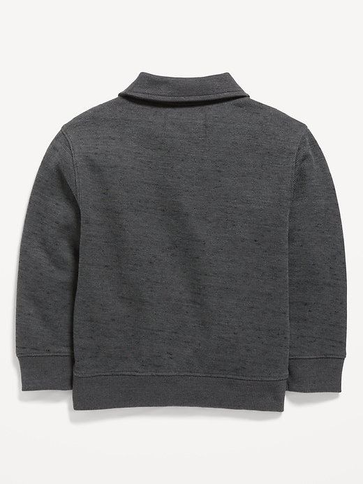 View large product image 2 of 2. Long-Sleeve Collared Pocket Sweater for Toddler Boys