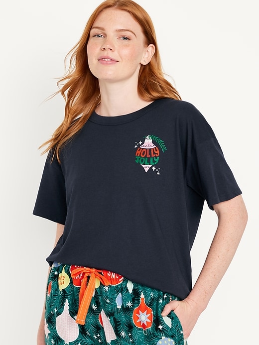 Image number 1 showing, Matching Holiday-Graphic T-Shirt