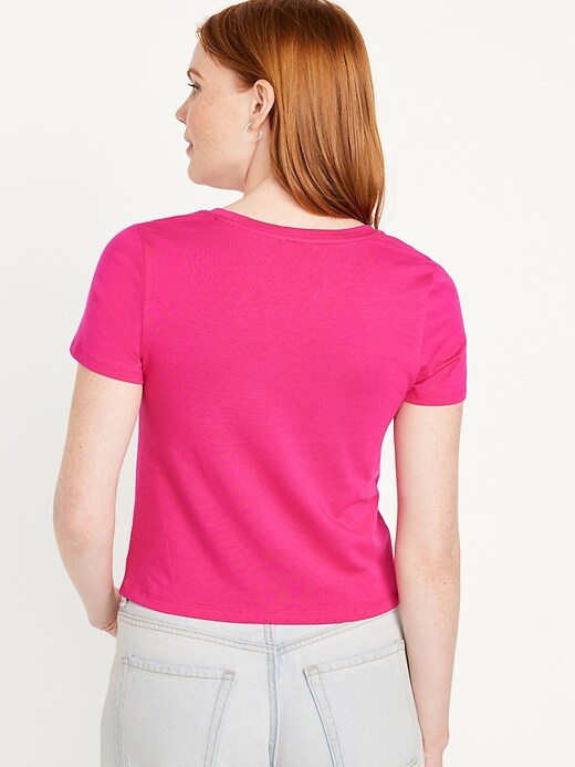 Women Old Navy for Bestee Cropped T-Shirt Crew-Neck |