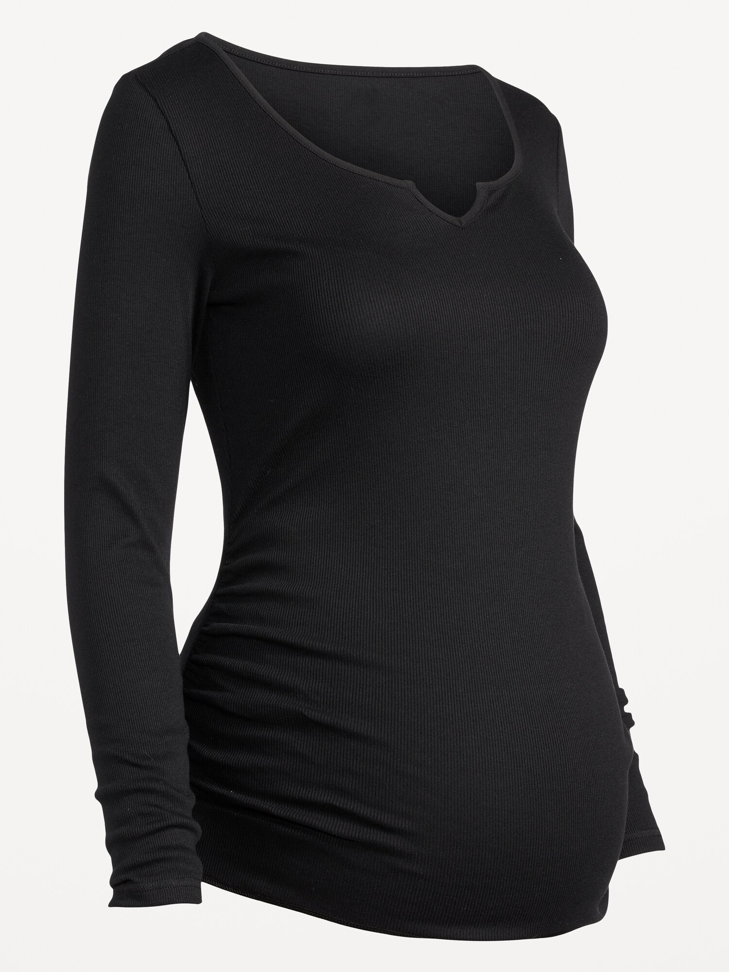 Maternity Long-Sleeve Rib-Knit Top | Old Navy