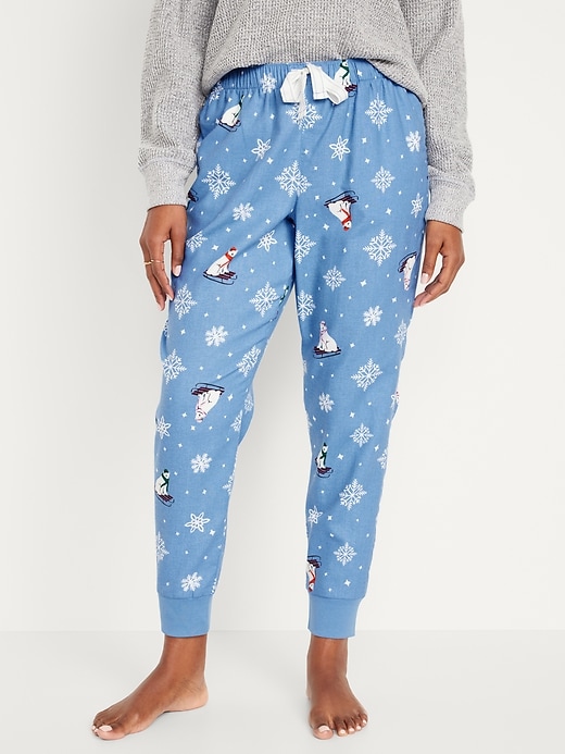 Image number 1 showing, Matching Flannel Jogger Pajama Pants