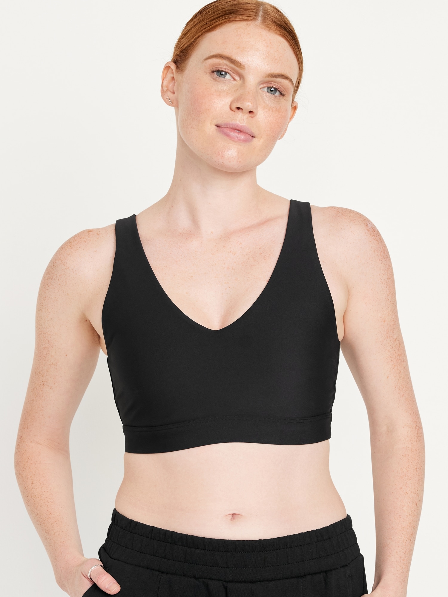 No Strings Attached Navy Sports Bra – 9two5fit