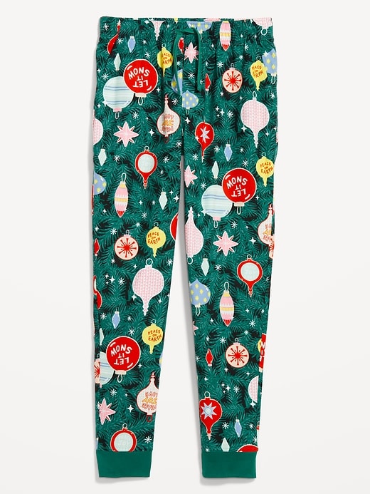 Image number 3 showing, Matching Printed Flannel Jogger Pajama Pants