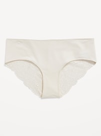 View large product image 4 of 6. Mid-Rise Lace-Back Hipster Underwear