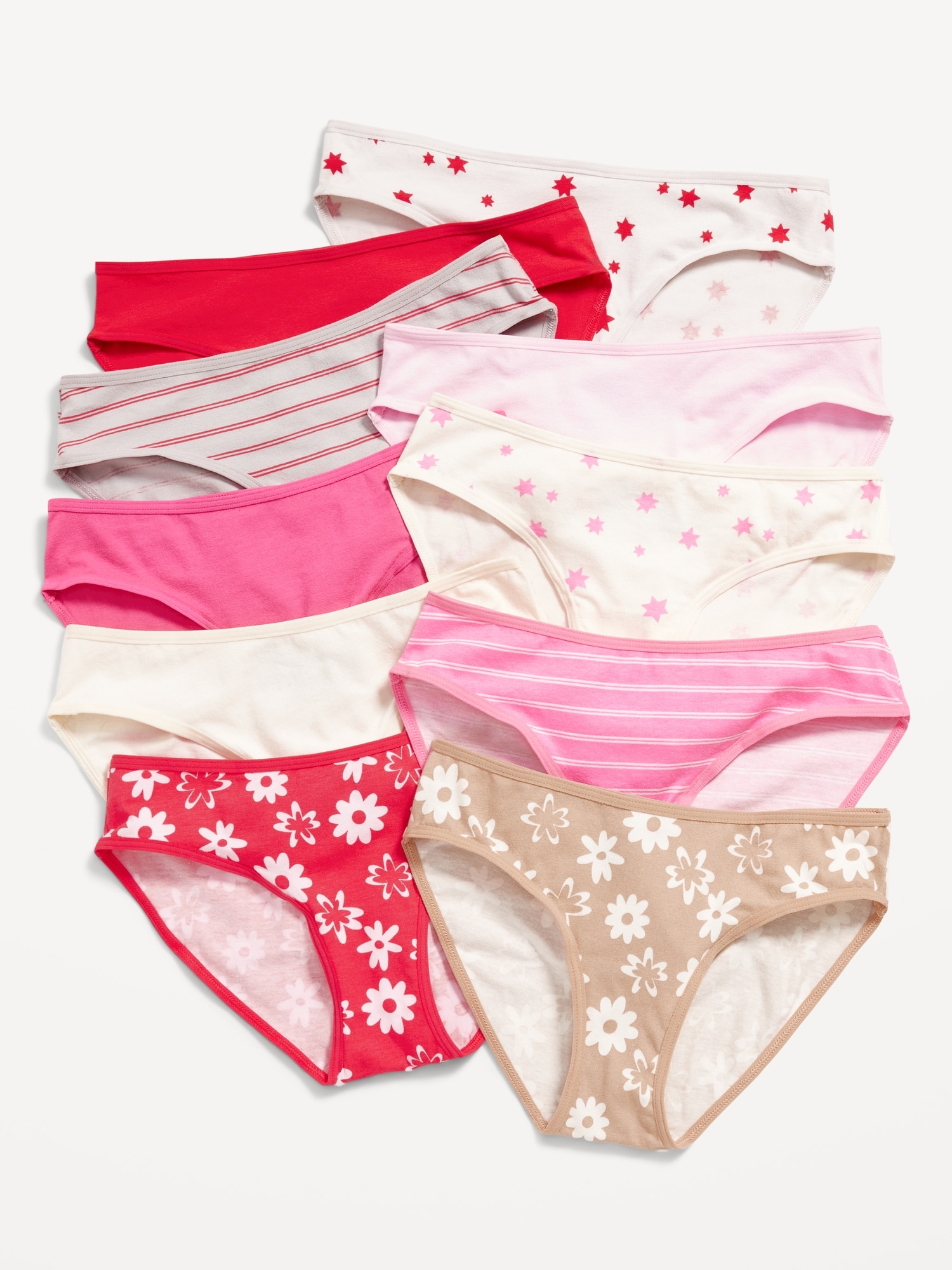 Bikini Underwear 10-Pack for Girls