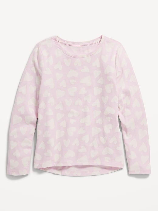 View large product image 1 of 1. Softest Long-Sleeve Printed T-Shirt for Girls