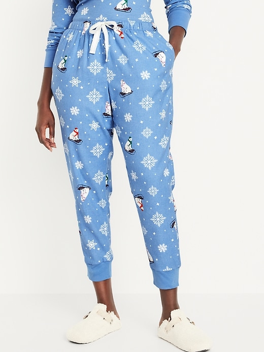 Image number 5 showing, Matching Flannel Jogger Pajama Pants