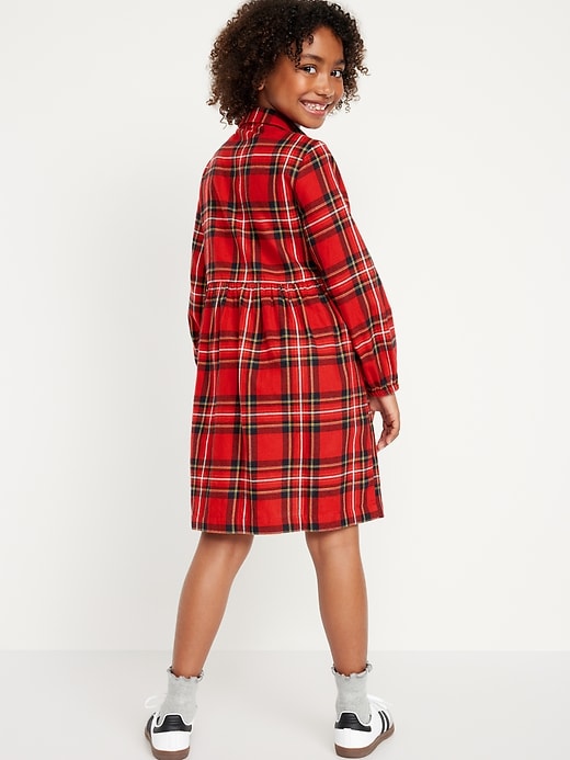 View large product image 2 of 5. Matching Long-Sleeve Button-Front Plaid Dress for Girls