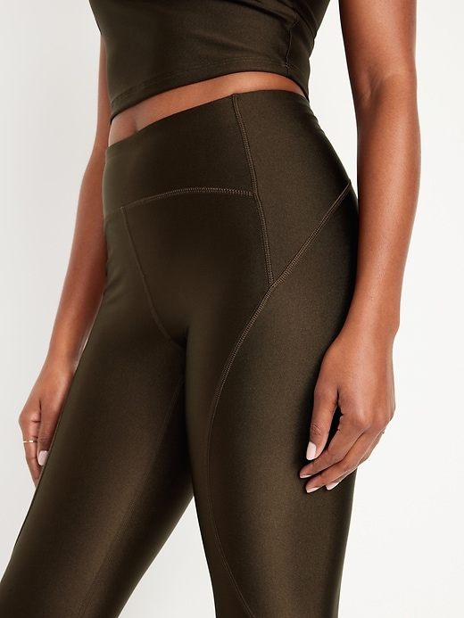Image number 4 showing, High-Waisted PowerSoft 7/8 Shine Leggings
