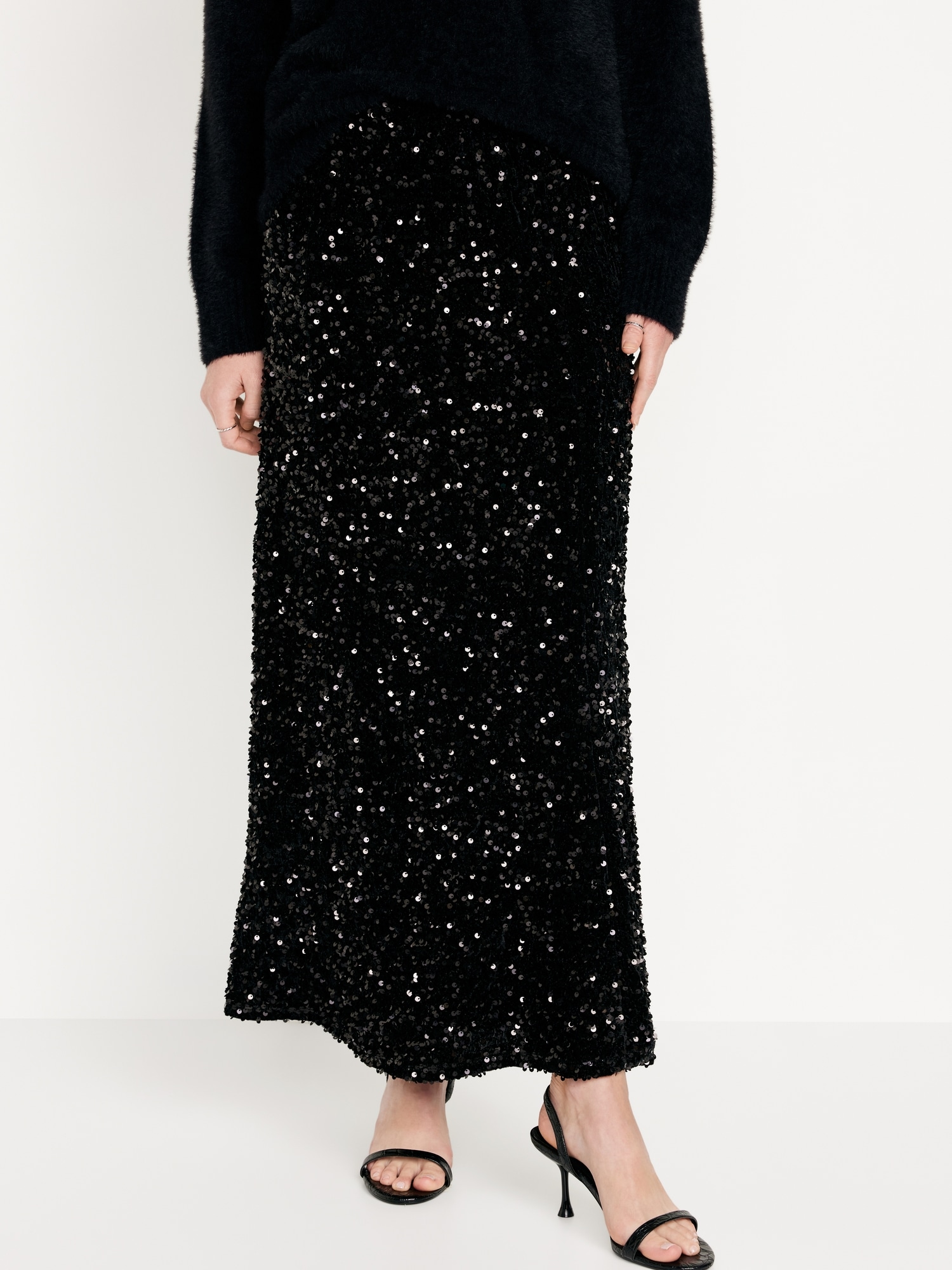 Sequin A-Line Maxi Skirt | Old Navy