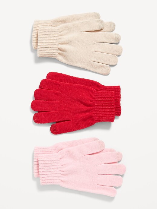 View large product image 1 of 1. Text-Friendly Gloves 3-Pack for Women