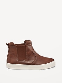 View large product image 3 of 4. Faux-Leather Chelsea Boot Sneakers for Boys