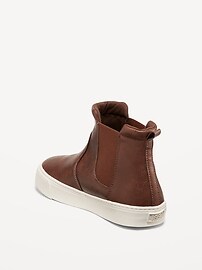 View large product image 4 of 4. Faux-Leather Chelsea Boot Sneakers for Boys
