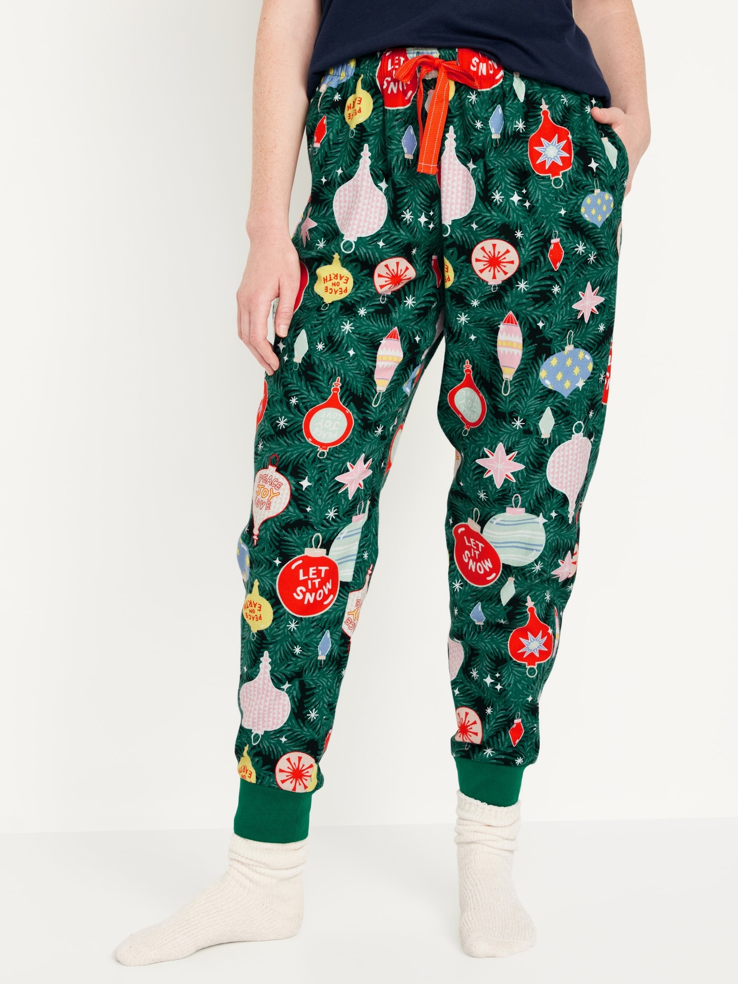 Old Navy Matching Flannel Jogger Pajama Pants for Women