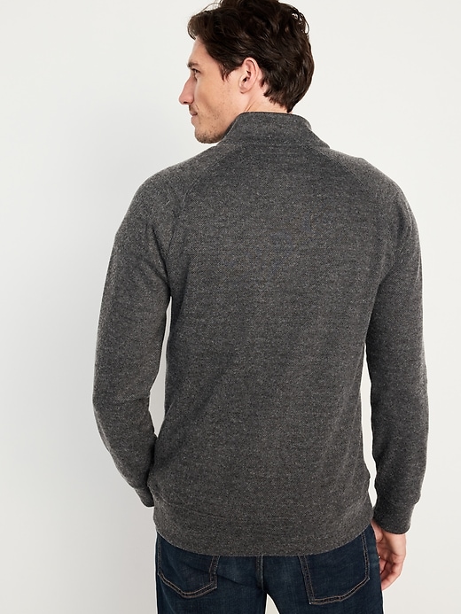 Image number 2 showing, Mock-Neck Button-Front Pullover Sweater