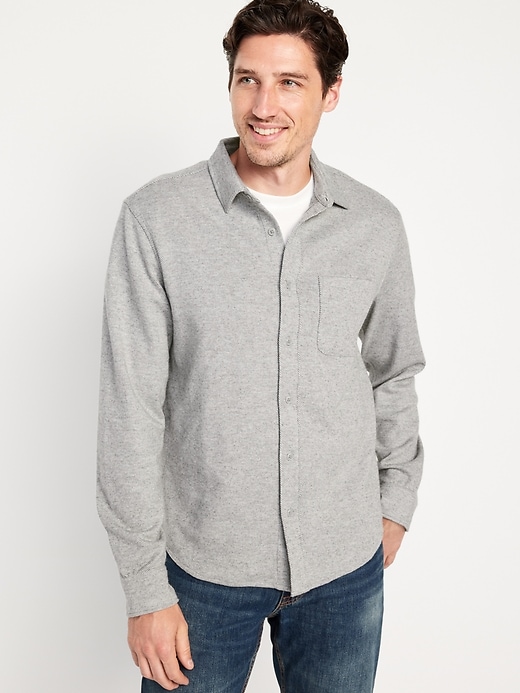 Image number 1 showing, Cozy-Knit Pocket Shirt