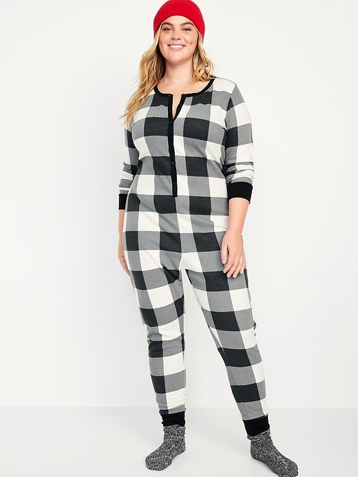 Image number 7 showing, Thermal-Knit Pajama One-Piece