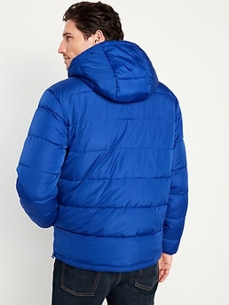 ジャケット・アウター ALOUND VENTILATION JACKET&PANTS NAVY Navy Long Down Jacket in Water-Repellent Wool Blend