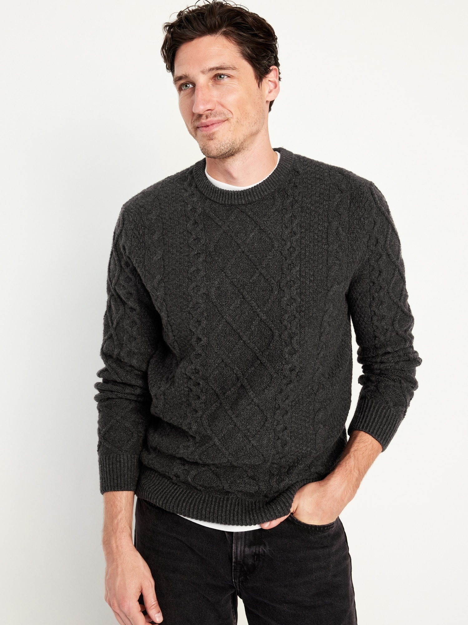 Mens Casual Striped Sweater $38.99  Men sweater, Mens outfits, Men casual