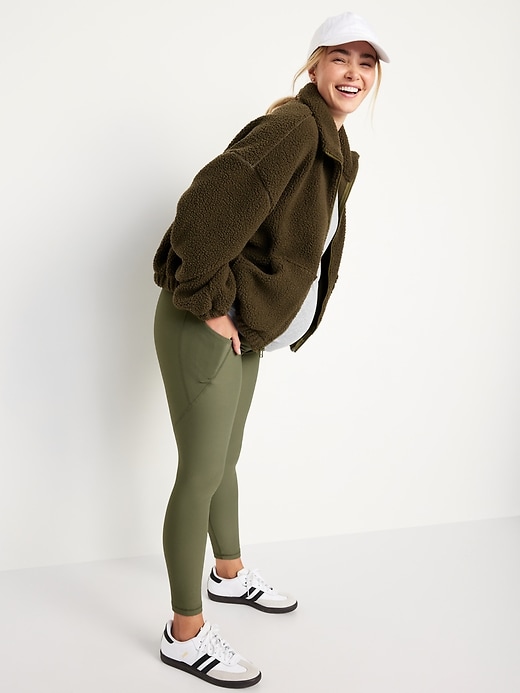 Image number 3 showing, Maternity Full-Panel PowerSoft 7/8 Leggings